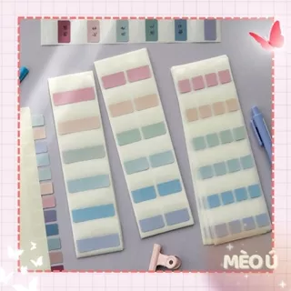 Set 120-240 miếng dán đánh dấu trang/giấy note ghi chú màu pastel