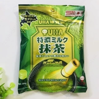 Kẹo UHA Sữa Trà Xanh Matcha Tokuno 58g