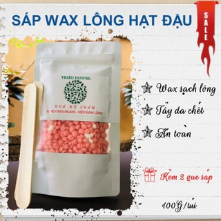 Sáp Wax Lông Nóng Hạt Đậu Triêu Dương 100gr + 2 que sáp