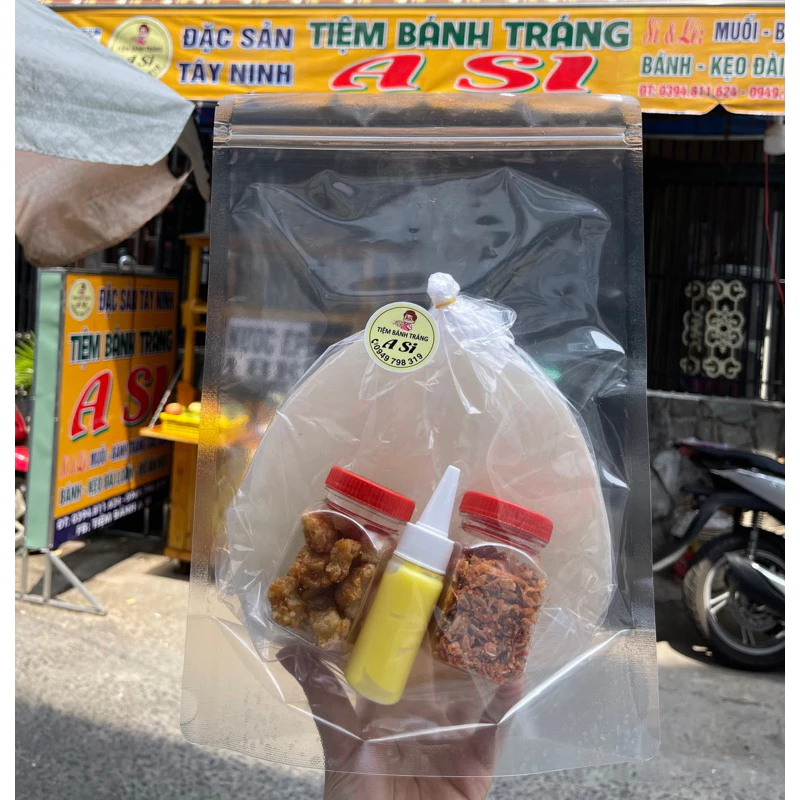 Bánh tráng phơi sương bơ tóp mỡ