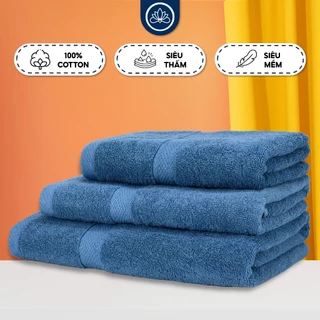 Khăn Tắm Các Cỡ 70x140cm, 60x120cm, 50x100cm, 100% Cotton Cao Cấp Mềm Mịn,Chuyên Dụng Khách Sạn, Spa, Resort