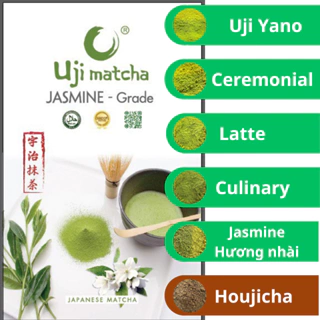 Bột matcha gói dùng thử 10 gam matcha Uji Jasmine và các loại khác