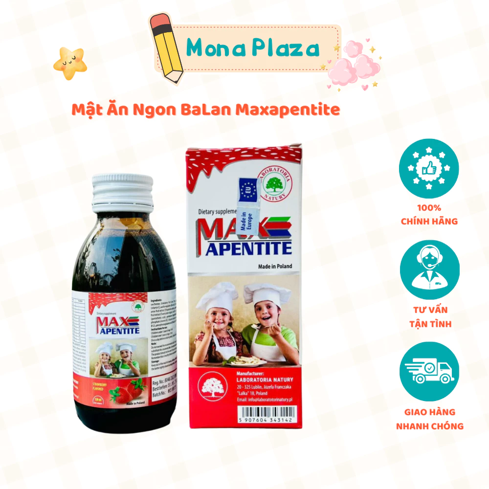 Mật Ăn Ngon BaLan Maxapentite Giúp Trẻ Hết Biếng Ăn, Bổ Sung Vitamin, Hỗ Trợ Tăng Cường Hệ Tiêu Hóa, Tăng Cân Hiệu Quả