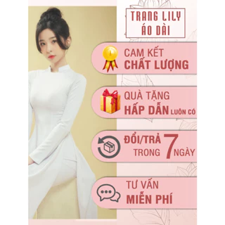 Áo dài học sinh cổ vuông hở, hotgirl - Trang Lily Áo Dài