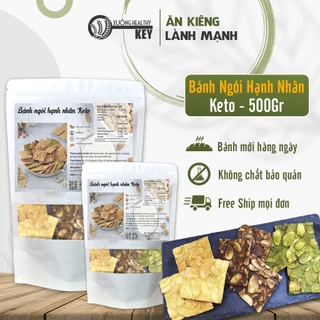 Bánh ngói hạnh nhân Keto Healthy Key - bánh hạt ngũ cốc ăn kiêng Eatclean