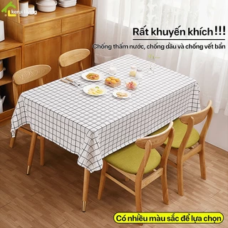 Khăn trải bàn, đơn giản nhiều màu sắc khăn bàn hình chữ nhật decor nhà cửa miếng trải bàn AISHA