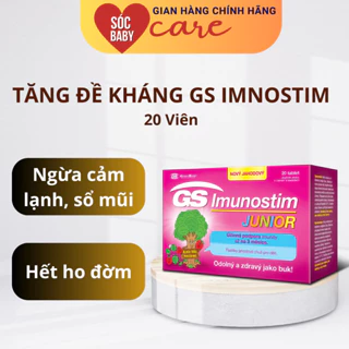 GS Imunostim junior - Tăng đề kháng, ngừa cảm lạnh, sổ mũi (hộp 20 viên)