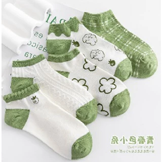 Vớ nữ, tất hoạt hình, tất cổ ngắn, chất liệu cotton,co giãn 4 chiều, khử mùi kháng khuẩn, nhiều màu sắc đẹp mắt