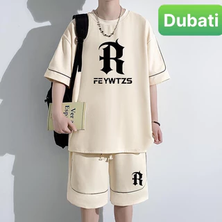 BỘ QUẦN ÁO THỂ THAO NỮ UNISEX TỔ ONG THÊU CHỮ R PHONG CÁCH HOT TREND MÙA HÈ MÙA THU ĐÔNG - DUBATI FASHION