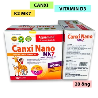 (20 ống) Siro Canxi Nano MK7 Aquamin F - bổ sung canxi & vitamin D3 cho trẻ, phát triển chiều cao,ngừa loãng xương