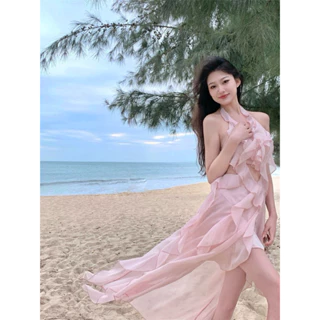 Váy maxi Hồng Pinky