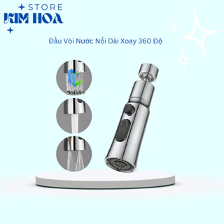 Vòi Nước Nối Dài Xoay 360 Độ° Đầu Nối Dài Vòi Nước Bồn Rửa Chén 3 Chế Độ Chống Bắn Thông Dụng Tiện Lợi Cao Cấp