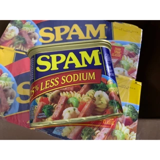 [hàng mới date 09/2026] thit hộp spam 25% less sodium hộp 340 gram ít muối hơn 25% thịt hộp của mỹ