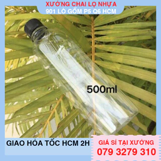 Combo 50 chai nhựa 500ml đựng mật ong kèm nắp nhựa