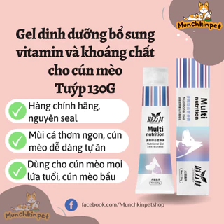 Gel dinh dưỡng CAO CẤP cho chó mèo MUTIL NUTRITION BỔ XUNG DINH DƯỠNG VÀ CANXI CHO CHÓ