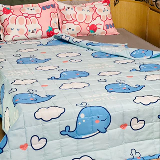 Chăn hè thu chần bông 2 lớp Cotton Poly kích thước 1m8x2m Lidaco