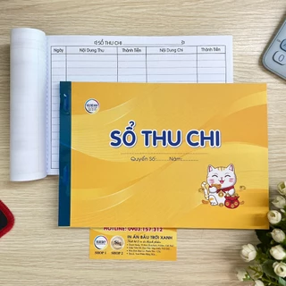 SỔ THU CHI KHỔ A5 / 70 TỜ / GIẤY DÀY