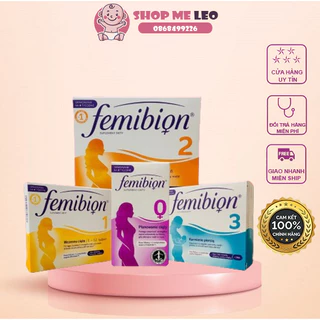 Vitamin bầu FEMIBION số 0,1,2,3 số 1 Châu Âu chính hãng