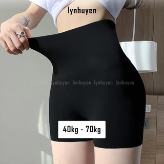 Quần Legging Su Trơn Lửng Đùi Nữ Nâng Mông Cạp Cao Lynhuyen Q007