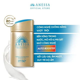 Kem chống nắng Anessa Perfect UV Sunscreen Skincare Milk SPF 50+ PA++++ 90ml nhật bản [Cam Kết Chính Hãng 100%]