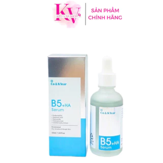 Serum HA + B5 Co & K’lear, Tinh Chất Cấp Nước Phục Hồi Cấp Ẩm Phục Hồi Da 50ml Hàng CTY