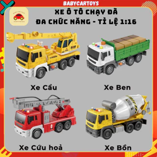 Xe ô tô đồ chơi cỡ trung - Hàng cao cấp siêu đẹp Jstoy, Xe cứu hoả, Xe cẩu, Xe bồn, Xe ben - Xe chạy đà - Đồ chơi cho bé