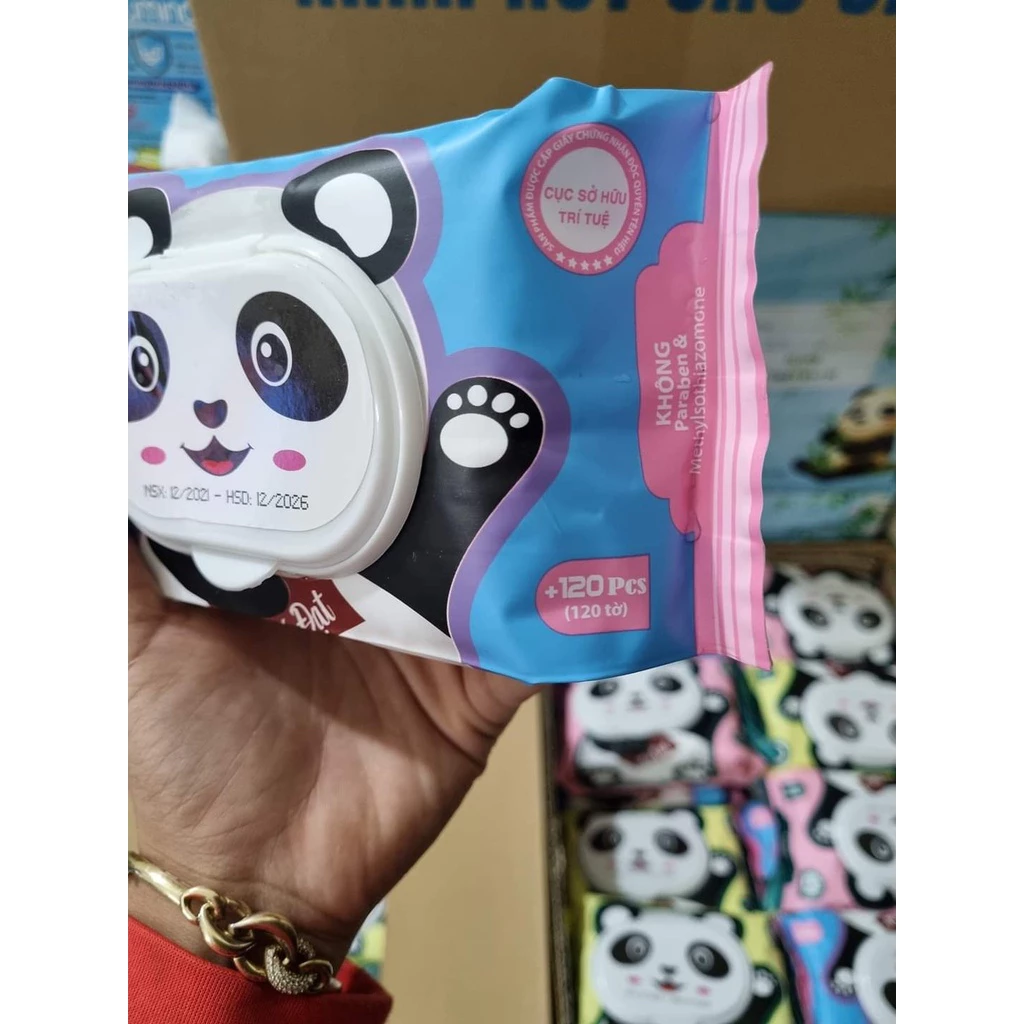 [Mẫu Mới]Khăn ướt phú đạt 120 tờ không mùi mẫu mới an toàn cho bé , không cồn, không kích ứng da