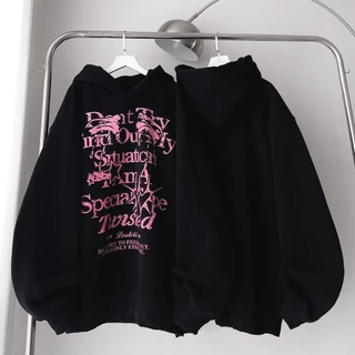 Hoodie Nỉ, Áo Khoác Nỉ In Chữ DONT TRY Nỉ Bông Form Rộng nam nữ mặc đẹp UNISEX