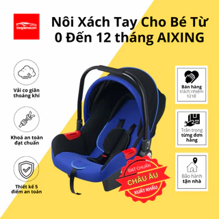 Ghế Ngồi Ô Tô Kiêm Nôi Xách Tay AIXING Cho Em Bé Từ 0 Đến 12 Tháng Thoáng Khí Có Đai An Toàn Tích Hợp Trangdiemxe (7)