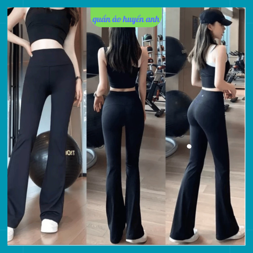 [Hàng loại đẹp] Quần loe leegging cạp cao nâng mông cho nữ_quần áo huyền anh