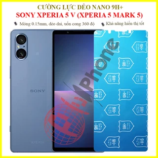 Dán cường lực dẻo nano mặt trước, sau cho Sony Xperia 5 V (Xperia 5 Mark 5)