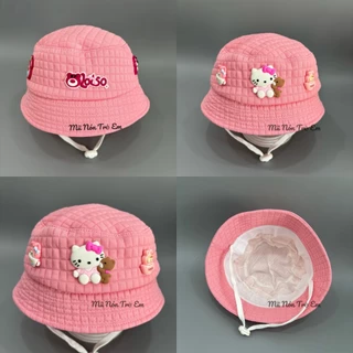 [ 2 tuổi - 4 tuổi ] Mũ tai bèo Hello Kitty cho bé Gái - Nón vành đi học đi chơi Trẻ em