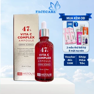 [Mã COSBAUH3 giảm 8% đơn 300K] Vita C HISTOLAB Complex Ampoule 47% Cấp Ẩm, Phục Hồi, Dưỡng Trắng Da (50ml)