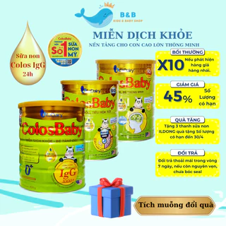 ColosBaby, Sữa Colos Baby Gold, IQ, BIO Chính Hãng Vitadairy 800gr Tích Xu Tích Muỗng Đổi Quà Cho Bé