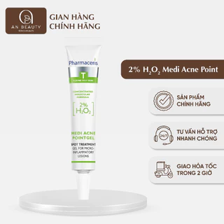 Gel Chấm Mụn PHARMACERIS 2% H2O2 Medi Acne Point Gom Còi Mụn Nhanh Chóng 10ml