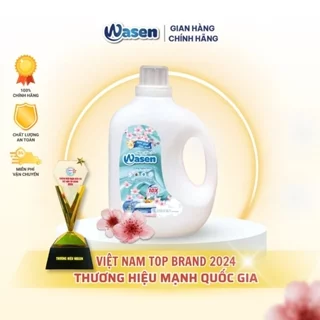 ( 8 CAN ) 1 THÙNG NƯỚC GIẶT CAO CẤP CÔNG NGHỆ NHẬT BẢN WASEN HƯƠNG NGÀN HOA - NƯỚC GIẶT  SIÊU SẠCH SIÊU MẠNH 10X