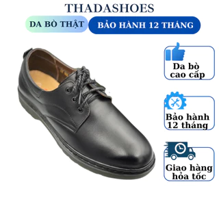 Giày doctor buộc dây da bò thật dành cho nam, MS88, Shop THÀNH ĐẠT, sản phẩm được bảo hành