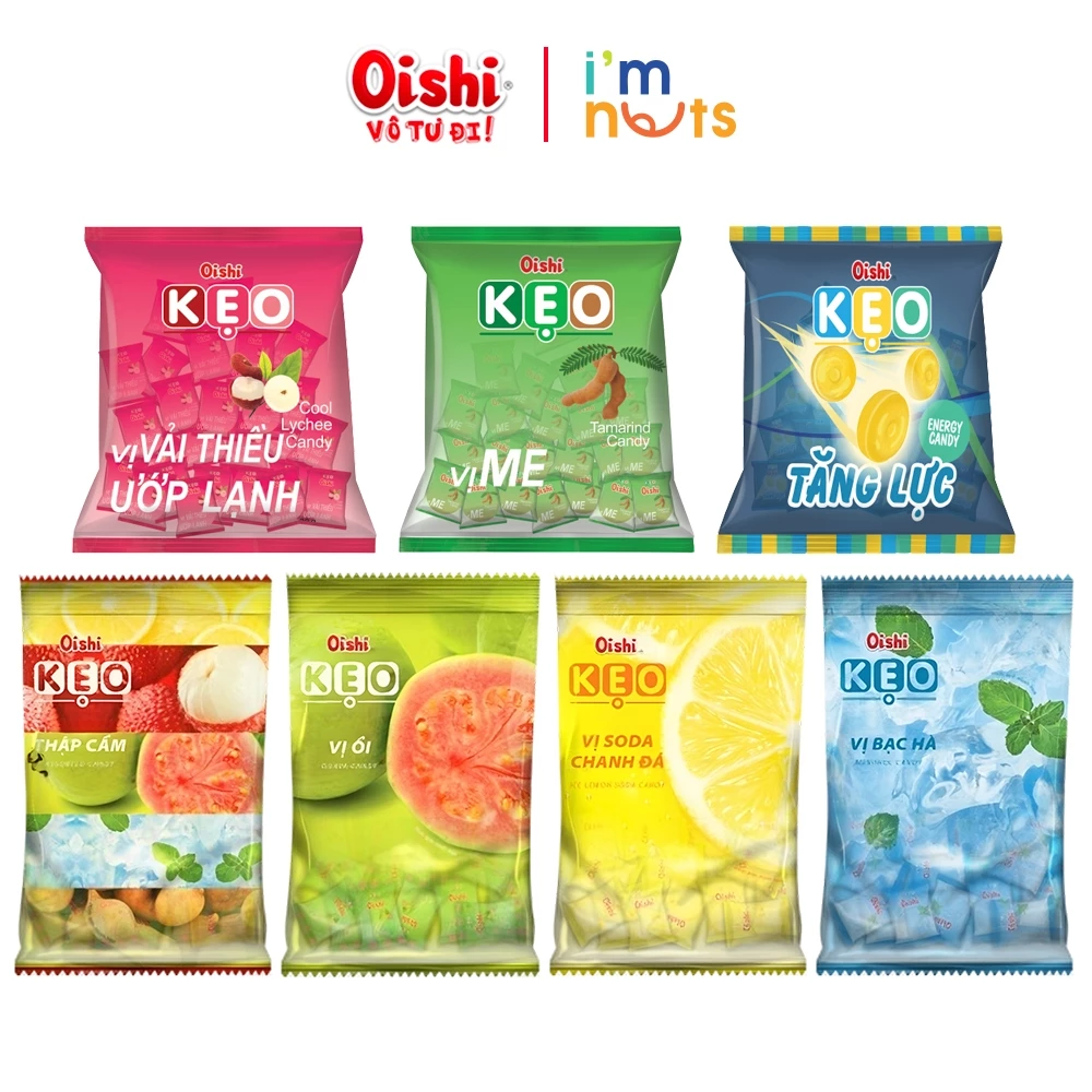 Combo 5 Gói Kẹo Oishi Tuổi Thơ Đủ Vị Gói 85g