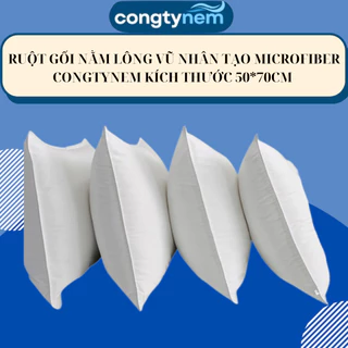 RUỘT GỐI NẰM LÔNG VŨ NHÂN TẠO MICROFIBER CONGTYNEM KÍCH THƯỚC 50*70CM