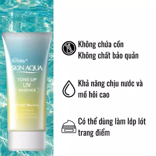 Kem chống nắng kiềm dầu nâng tông Sunplay Skin Aqua Tone Up UV Milk 80ml