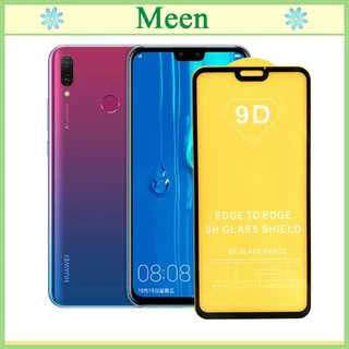 "Kính cường lực 9D Huawei Y9 2019 "  Full màn hình, Ảnh thực shop tự chụp, tặng kèm bộ giấy lau kính Meen