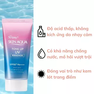 Kem chống nắng Skin Aqua [CHÍNH HÃNG] Nhật Bản lên tone trắng sáng Tone up UV SPF 50+ PA++++ 80gr
