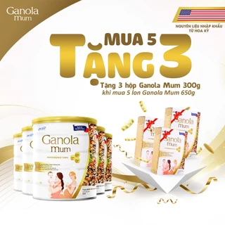 (Mua 5 Tặng 3 Hộp Giấy 300G ) Dinh Dưỡng Từ Hạt Ganola Mum Bổ Sung Toàn Diện Cho Mẹ Bầu