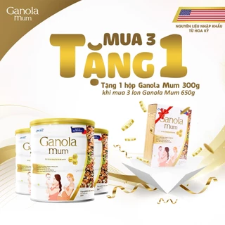 ( Mua 3 Tặng 1 Hộp Giấy 300G ) Dinh Dưỡng Từ Hạt Ganola Mum Bổ Sung toàn Diện Cho Mẹ Bầu