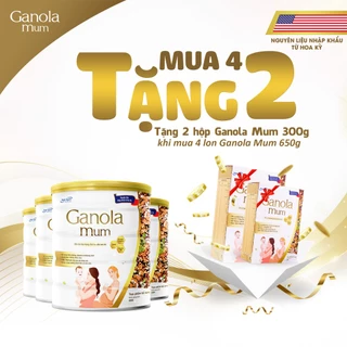 (Mua 4 Tặng 2 Hộp Giấy 300G ) Dinh Dưỡng Từ Hạt Ganola Mum Bổ Sung toàn Diện Cho Mẹ Bầu