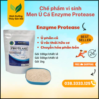 Chế phẩm vi sinh Enzyme Protease dùng ủ phân cá, ủ rác thải hữu cơ vi sinh, chuyển hóa phân bón