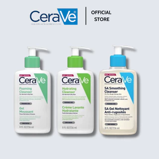 Sữa Rửa Mặt Cerave Foaming Cleanser, CeraVe Hydrating Cleanser, SA Cleanser cho mọi loại da