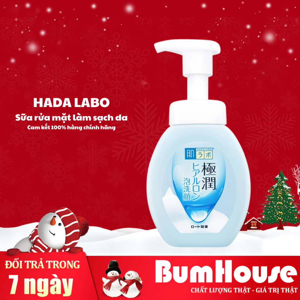 Bọt rửa mặt dưỡng ẩm, dịu da Hada Labo chai 160ml