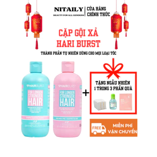 Set gội xả HAIRBURST kích thích tóc mọc dài hơn chắc khỏe hơn 350ml/chai