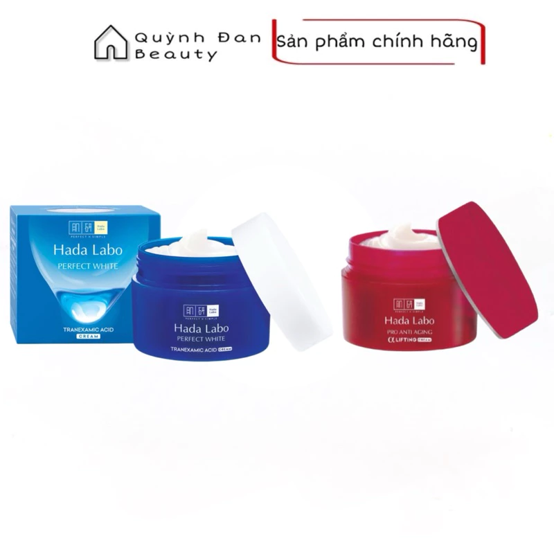 Kem Dưỡng Ẩm Hada Labo (Perfect White/Pro Anti Aging) Cream 50g